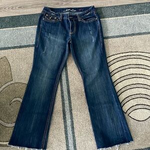 Ladies INC Regular Fit Blue Boot Leg Jeans Size 12